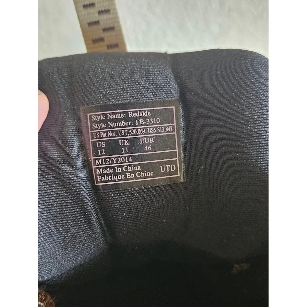 Korkers Redside FB3310 Boots Men Size 12 Brown Fishing Wading Felt Bottom